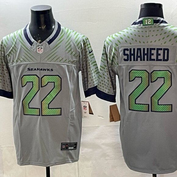 Mens Youth Rashid Shaheed Gray Stitched Jersey - Picture 1 of 1